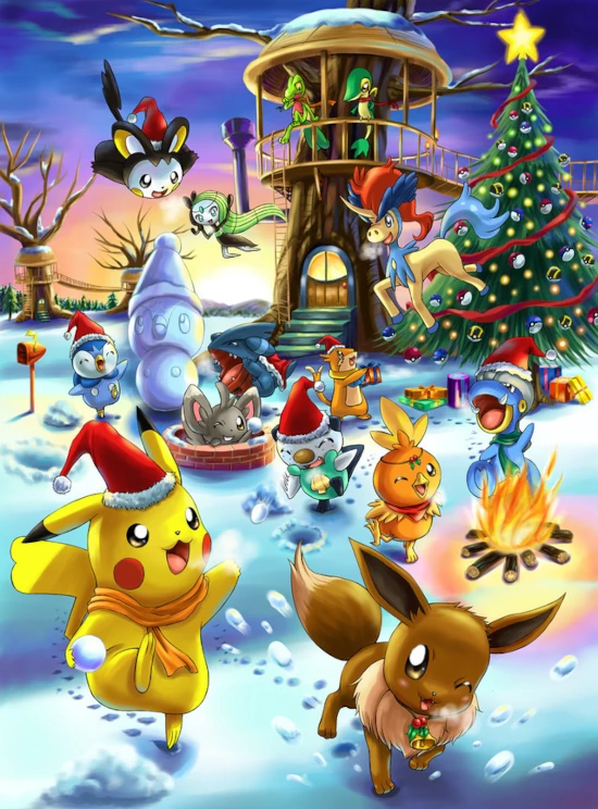 Frases de Navidad Pokemon Villancicos
