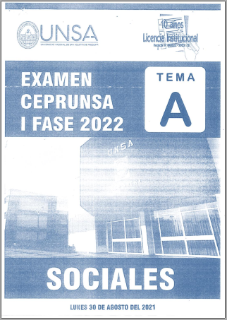 Exámenes CEPRUNSA 2022