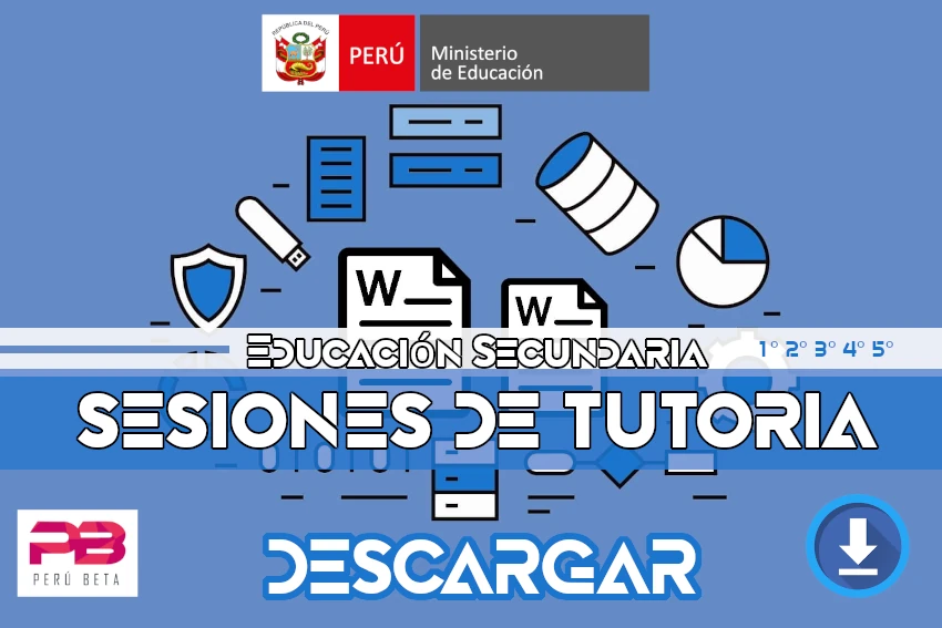 SESIONES de Tutoría Nivel Secundario | Todo los GRADOS DESCARGAR 