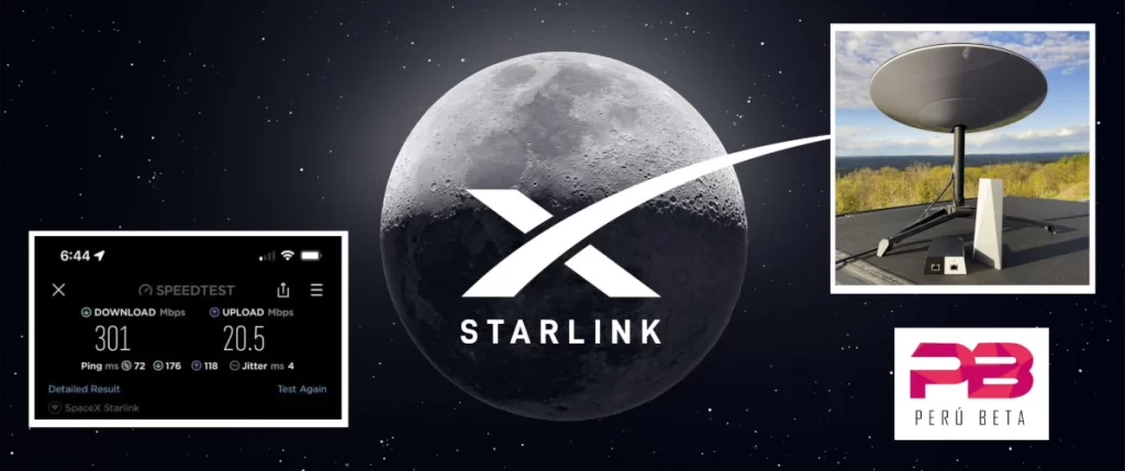 Velocidad Starlink en Perú beta