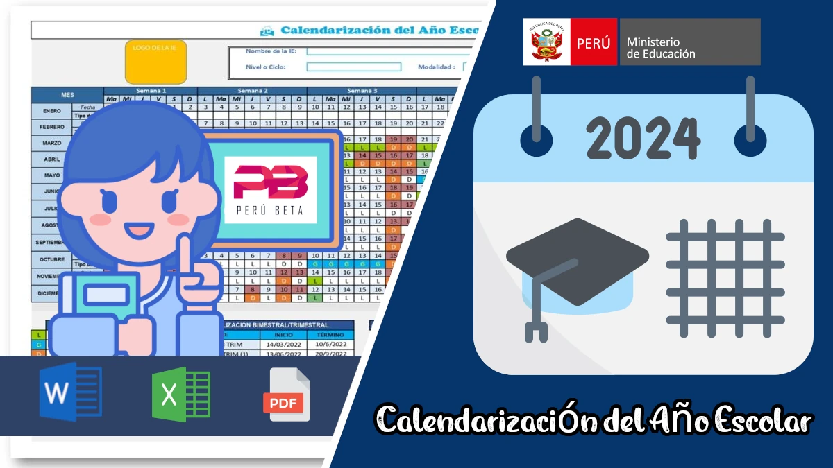 Calendarización del año escolar 2024 perú 2
