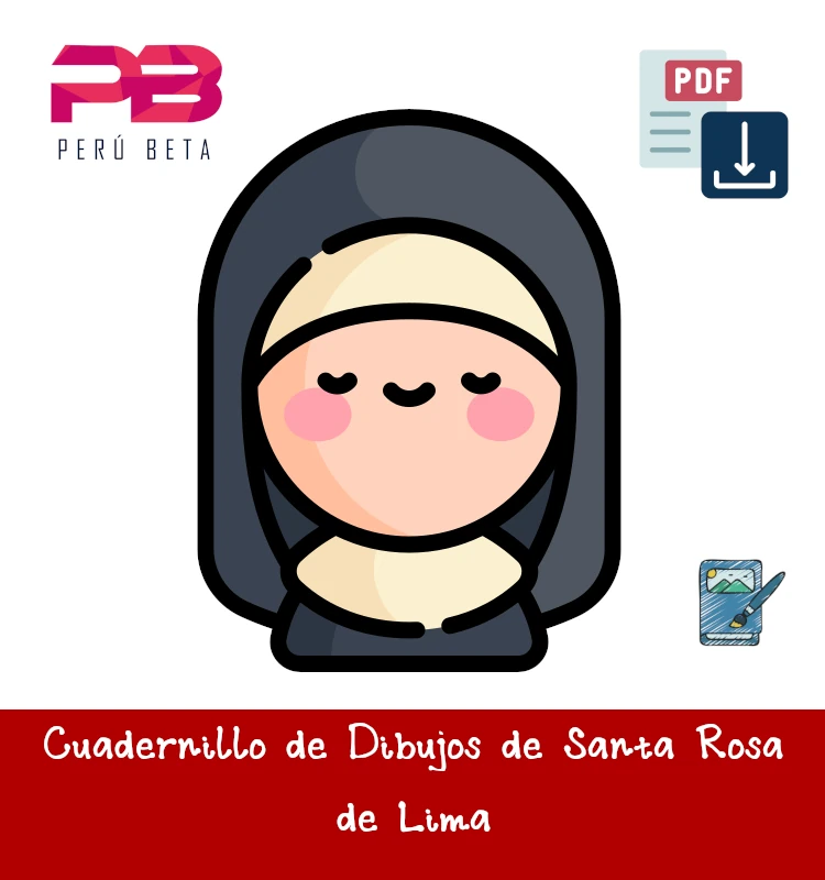 Cuadernillo de hojas de Dibujos de Santa Rosa de Lima Descargar PDF